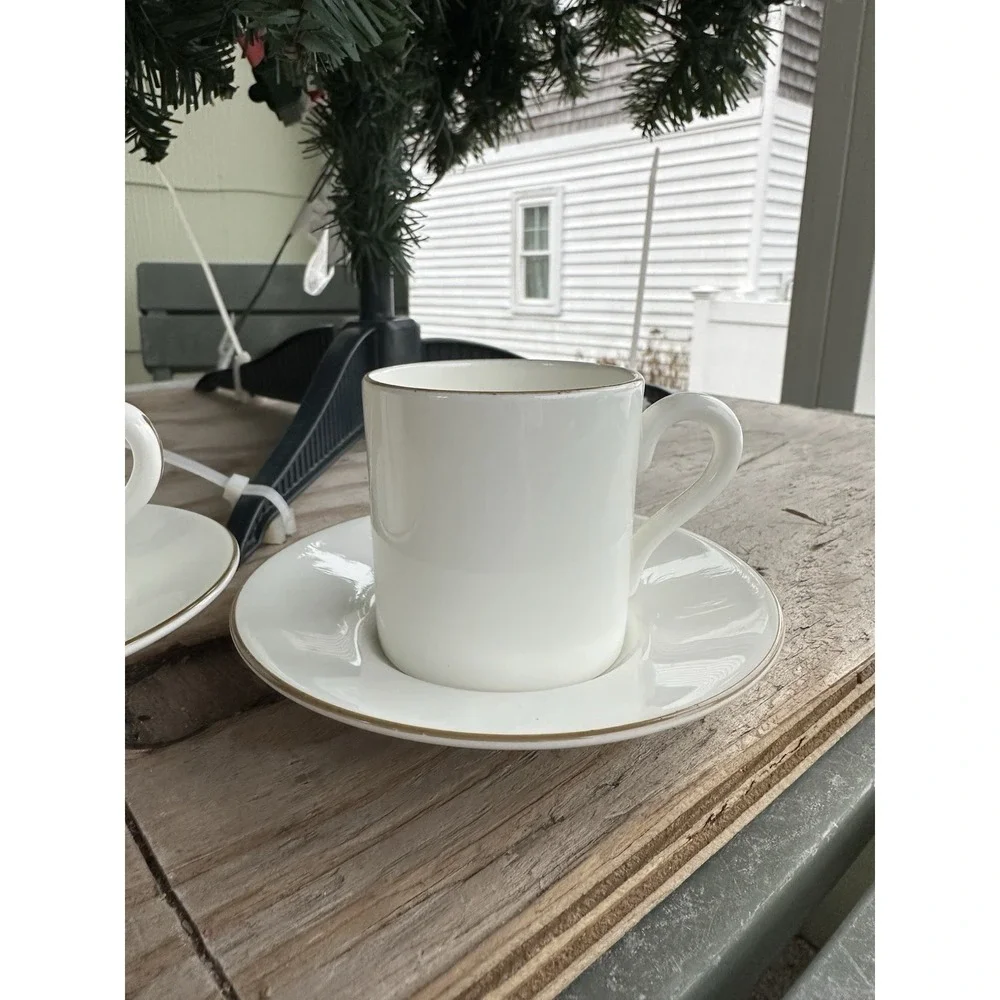 2 Vintage Bone‎ China Coalport MADE IN ENGLAND TIFFANY & CO CUP AND SAUCER